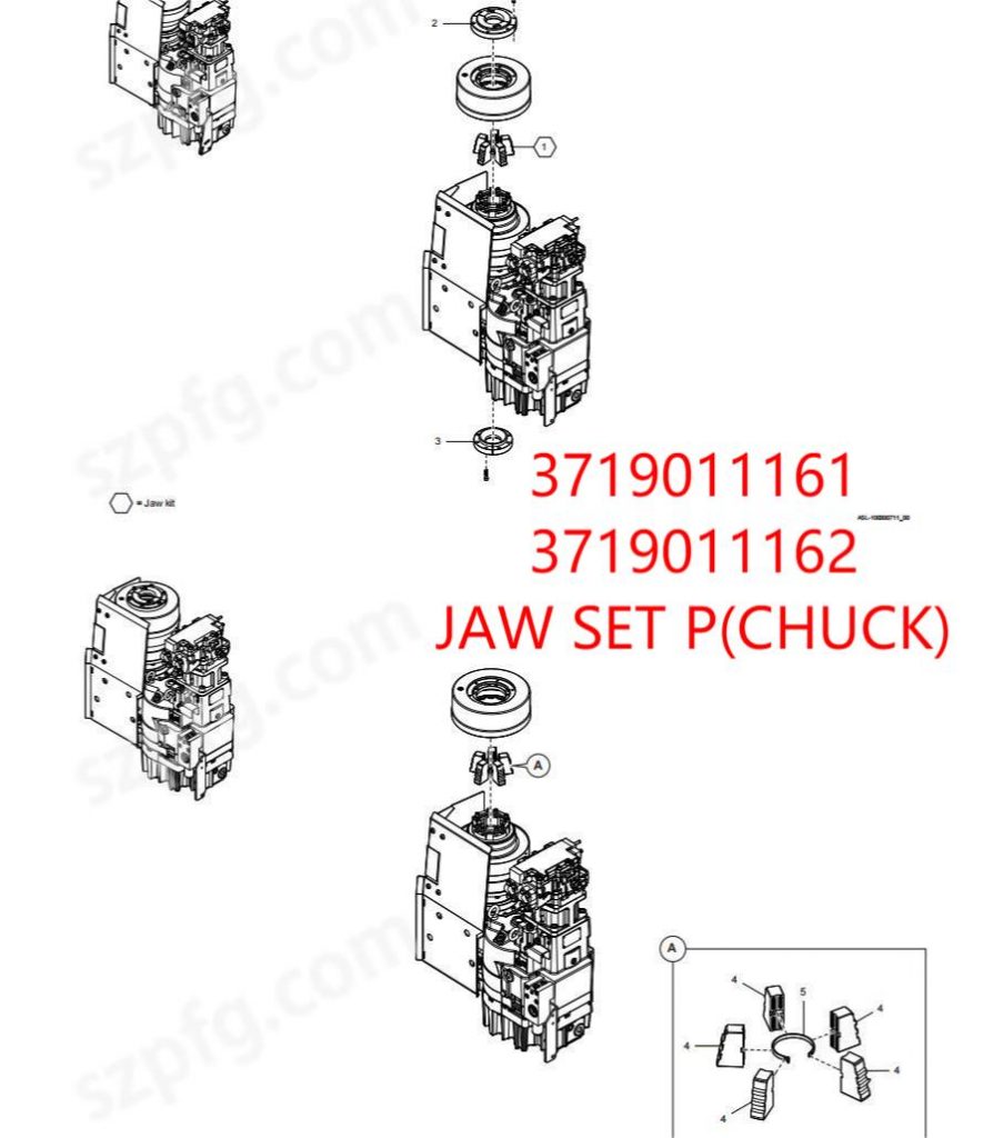 3719011161 JAW SET P(CHUCK)
